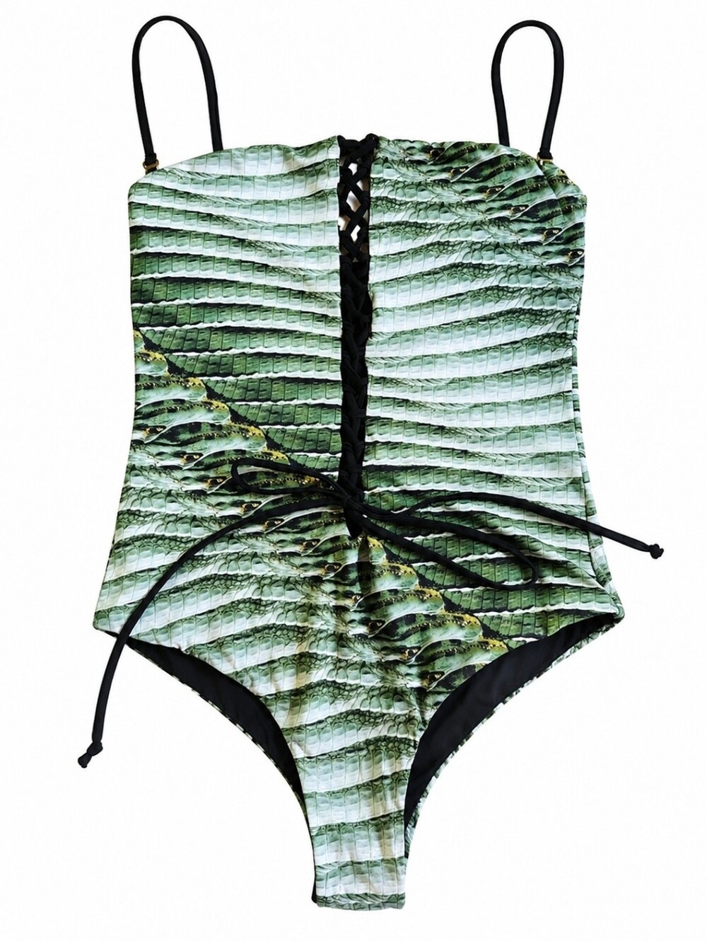 San Lorenzo Crocodile One Piece Reversible Swimsuit SZ Small